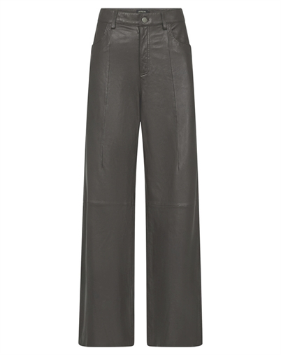 Depeche - BoaDep Wide Leg Lederhose - Chocolate